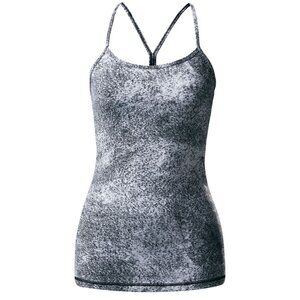 Lululemon Power Y Tank, Luon Spray Jacquard White Black, Suspected Size Small